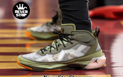 Giày bóng rổ NIKE AIR JORDAN 37 on feet cổ cao nam nữ hàng chuẩn replica 1:1 real chính hãng giá rẻ HCM | NeverStopShop.com