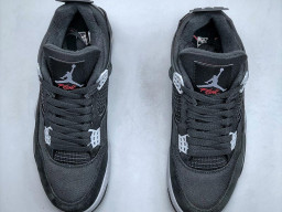 Giày sneaker nam nữ Nike Jordan 4 AJ4 Đen Xám mẫu mới hot trend hàng replica 1:1 real chính hãng giá rẻ tốt nhất tại NeverStopShop.com HCM