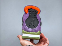 Giày sneaker nam nữ Nike Jordan 4 AJ4 Tím Xanh Lá mẫu mới hot trend hàng replica 1:1 real chính hãng giá rẻ tốt nhất tại NeverStopShop.com HCM