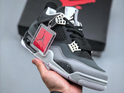 Giày sneaker nam nữ Nike Jordan 4 AJ4 Đen Xám mẫu mới hot trend hàng replica 1:1 real chính hãng giá rẻ tốt nhất tại NeverStopShop.com HCM