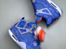 Giày sneaker nam nữ Nike Jordan 4 AJ4 Xanh Dương mẫu mới hot trend hàng replica 1:1 real chính hãng giá rẻ tốt nhất tại NeverStopShop.com HCM