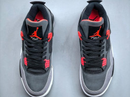 Giày sneaker nam nữ Nike Jordan 4 AJ4 Xám Đỏ mẫu mới hot trend hàng replica 1:1 real chính hãng giá rẻ tốt nhất tại NeverStopShop.com HCM