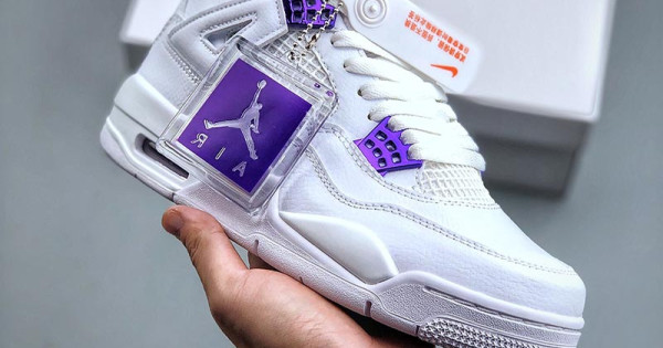 jordan 4 purple metallic goat