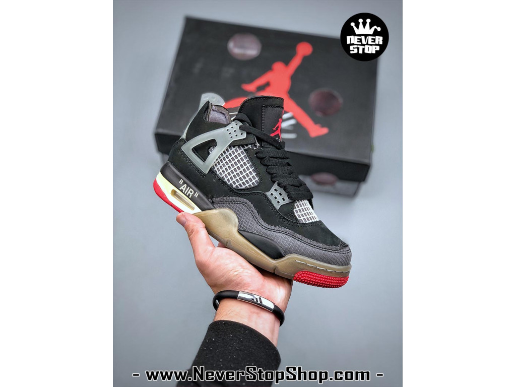 Giày thể thao NIKE AIR JORDAN JD4 OFF WHITE BRED nam