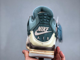 Giày sneaker nam nữ Nike Jordan 4 AJ4 Nâu Xanh Dương mẫu mới hot trend hàng replica 1:1 real chính hãng giá rẻ tốt nhất tại NeverStopShop.com HCM