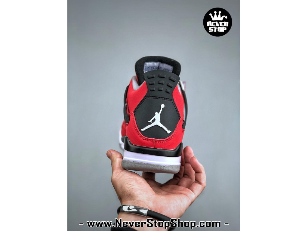 Giày sneaker nam nữ Nike Jordan 4 AJ4 Đỏ Đen mẫu mới hot trend hàng replica 1:1 real chính hãng giá rẻ tốt nhất tại NeverStopShop.com HCM