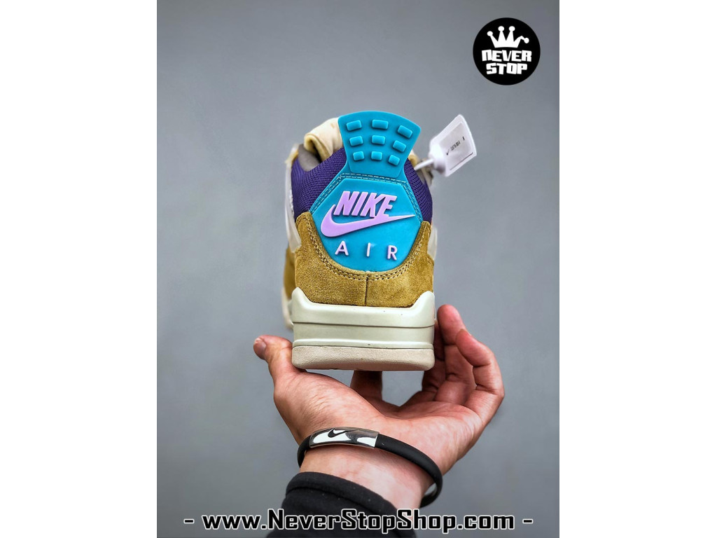 Giày sneaker nam nữ Nike Jordan 4 AJ4 Nâu Tím mẫu mới hot trend hàng replica 1:1 real chính hãng giá rẻ tốt nhất tại NeverStopShop.com HCM