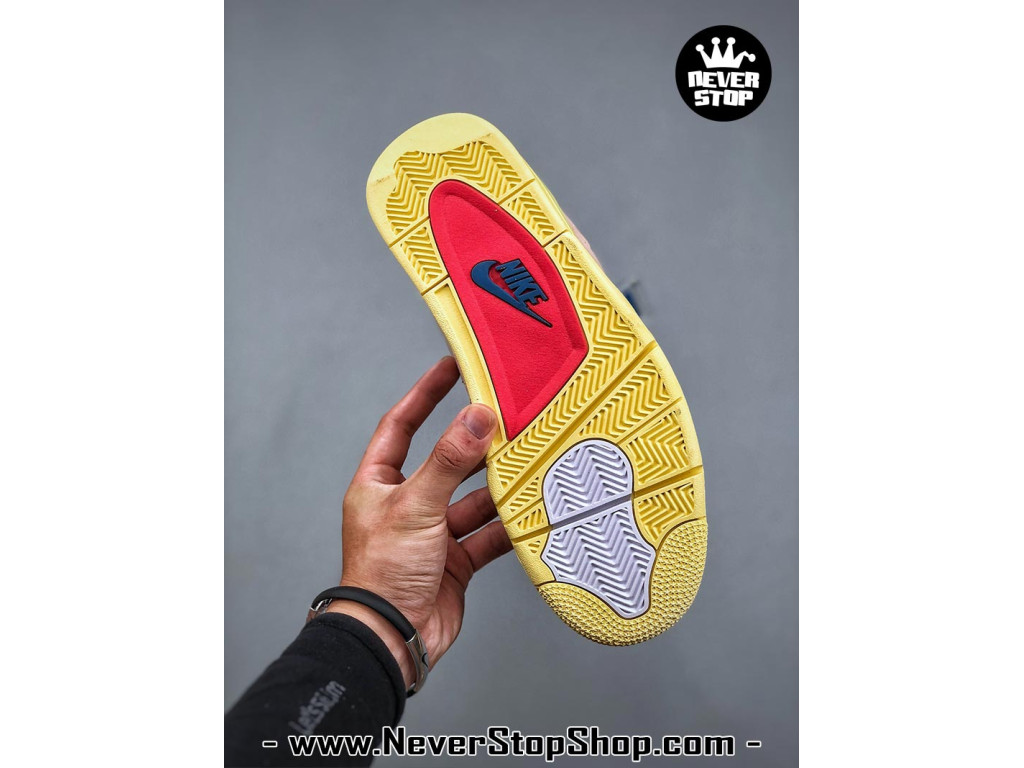 Giày sneaker nam nữ Nike Jordan 4 AJ4 Hồng Vàng mẫu mới hot trend hàng replica 1:1 real chính hãng giá rẻ tốt nhất tại NeverStopShop.com HCM