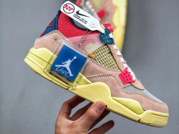 Giày sneaker nam nữ Nike Jordan 4 AJ4 Hồng Vàng mẫu mới hot trend hàng replica 1:1 real chính hãng giá rẻ tốt nhất tại NeverStopShop.com HCM