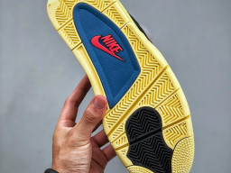 Giày sneaker nam nữ Nike Jordan 4 AJ4 Đen Vàng mẫu mới hot trend hàng replica 1:1 real chính hãng giá rẻ tốt nhất tại NeverStopShop.com HCM