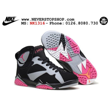 Nike Jordan 7 Black Grey Pink