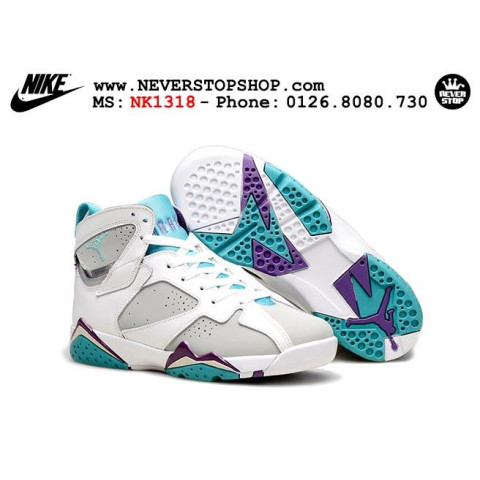 Nike Jordan 7 Grey Mint Purple