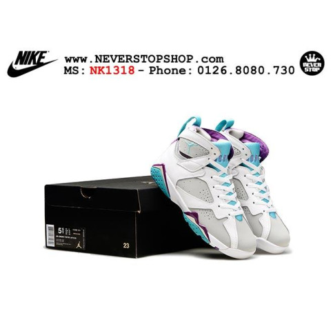 Nike Jordan 7 Grey Mint Purple