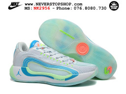 Giày bóng rổ nam nữ Nike Jordan Luka 4 Xám Xanh cổ thấp mẫu mới, nhẹ êm thoáng khí đế XDR chống mòn bám rít sân NeverStopShop.com Giày thể thao Nike Jordan Luka 4 Xám Xanh nam nữ bản siêu cấp rep 1:1 chuẩn real chính hãng authentic giá rẻ tốt nhất tại NeverStopShop.com