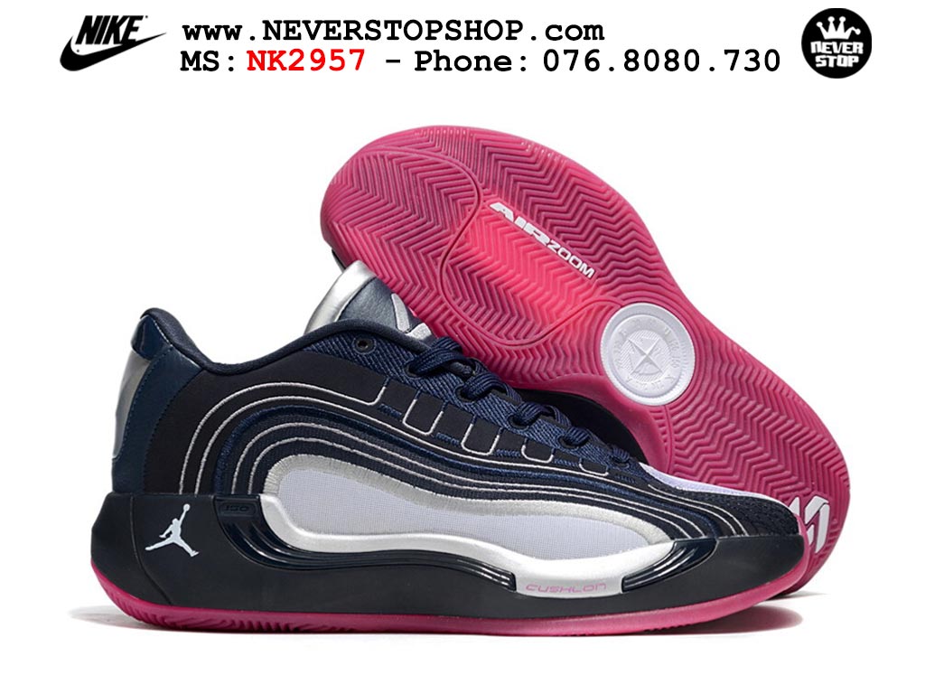 Giày bóng rổ nam nữ Nike Jordan Luka 4 Đen Xanh Dương cổ thấp mẫu mới, nhẹ êm thoáng khí đế XDR chống mòn bám rít sân NeverStopShop.com Giày thể thao Nike Jordan Luka 4 Đen Xanh Dương nam nữ bản siêu cấp rep 1:1 chuẩn real chính hãng authentic giá rẻ tốt nhất tại NeverStopShop.com