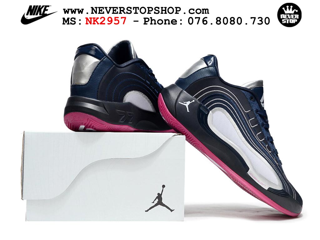 Giày bóng rổ nam nữ Nike Jordan Luka 4 Đen Xanh Dương cổ thấp mẫu mới, nhẹ êm thoáng khí đế XDR chống mòn bám rít sân NeverStopShop.com Giày thể thao Nike Jordan Luka 4 Đen Xanh Dương nam nữ bản siêu cấp rep 1:1 chuẩn real chính hãng authentic giá rẻ tốt nhất tại NeverStopShop.com