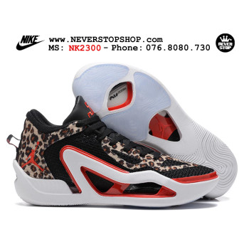 Nike Jordan Tatum 1 Black Red Leopard