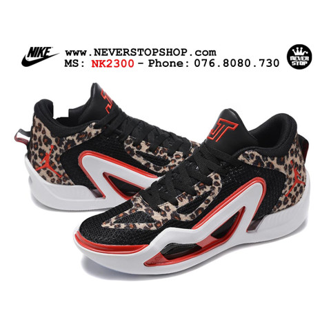 Nike Jordan Tatum 1 Black Red Leopard