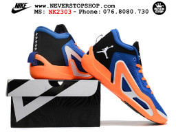 Giày bóng rổ cổ thấp Jordan Tatum 1 Xanh Dương Cam chuyên indoor outdoor hàng siêu cấp chuẩn real chính hãng giá rẻ tốt nhất tại NeverStop Sneaker Shop Hồ Chí Minh
