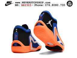 Giày bóng rổ cổ thấp Jordan Tatum 1 Xanh Dương Cam chuyên indoor outdoor hàng siêu cấp chuẩn real chính hãng giá rẻ tốt nhất tại NeverStop Sneaker Shop Hồ Chí Minh