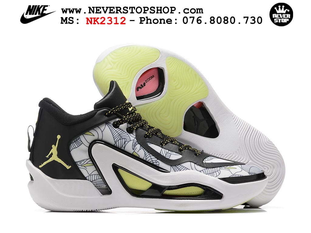 Giày bóng rổ cổ thấp Jordan Tatum 1 Trắng Đen chuyên indoor outdoor hàng siêu cấp chuẩn real chính hãng giá rẻ tốt nhất tại NeverStop Sneaker Shop Hồ Chí Minh