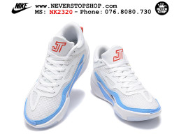 Giày bóng rổ cổ thấp Jordan Tatum 1 Trắng Xanh Dương chuyên indoor outdoor hàng siêu cấp chuẩn real chính hãng giá rẻ tốt nhất tại NeverStop Sneaker Shop Hồ Chí Minh