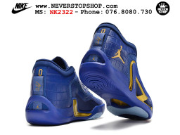 Giày bóng rổ cổ thấp Jordan Tatum 1 Xanh Dương Vàng chuyên indoor outdoor hàng siêu cấp chuẩn real chính hãng giá rẻ tốt nhất tại NeverStop Sneaker Shop Hồ Chí Minh