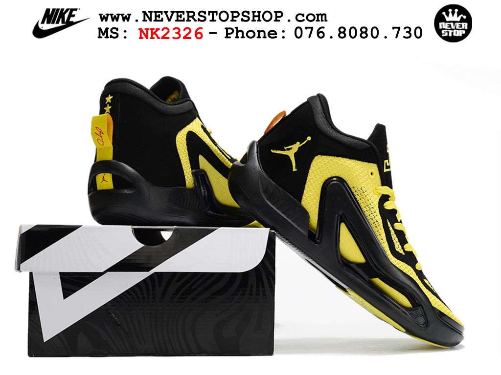 Giày bóng rổ cổ thấp Jordan Tatum 1 Vàng Đen chuyên indoor outdoor hàng siêu cấp chuẩn real chính hãng giá rẻ tốt nhất tại NeverStop Sneaker Shop Hồ Chí Minh