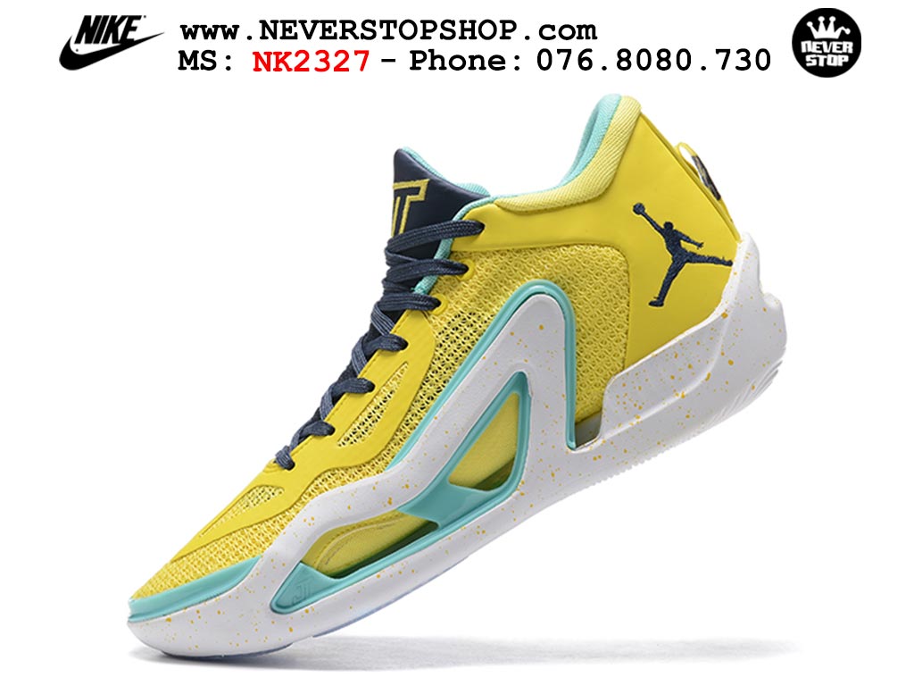 Giày bóng rổ cổ thấp Jordan Tatum 1 Vàng Trắng chuyên indoor outdoor hàng siêu cấp chuẩn real chính hãng giá rẻ tốt nhất tại NeverStop Sneaker Shop Hồ Chí Minh