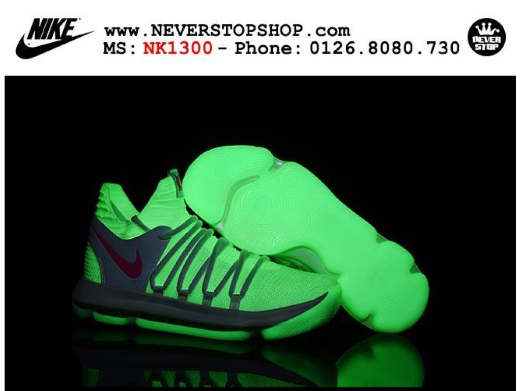 Giày Nike KD 10 White Pink Glow nam nữ hàng chuẩn sfake replica 1:1 real chính hãng giá rẻ tốt nhất tại NeverStopShop.com HCM