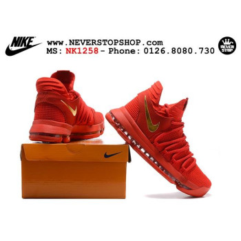 Nike KD 10 All Red Gold