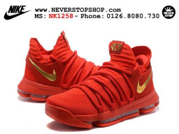 Giày Nike KD 10 All Red Gold nam nữ hàng chuẩn sfake replica 1:1 real chính hãng giá rẻ tốt nhất tại NeverStopShop.com HCM