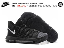 Giày Nike KD 10 Black Grey nam nữ hàng chuẩn sfake replica 1:1 real chính hãng giá rẻ tốt nhất tại NeverStopShop.com HCM