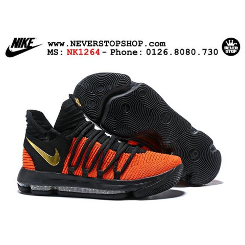 Nike KD 10 Black Orange Gold