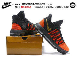 Giày Nike KD 10 Black Orange Gold nam nữ hàng chuẩn sfake replica 1:1 real chính hãng giá rẻ tốt nhất tại NeverStopShop.com HCM