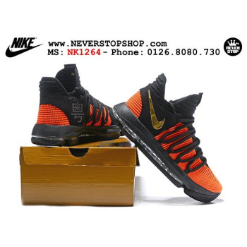 Nike KD 10 Black Orange Gold