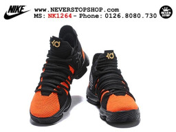 Giày Nike KD 10 Black Orange Gold nam nữ hàng chuẩn sfake replica 1:1 real chính hãng giá rẻ tốt nhất tại NeverStopShop.com HCM