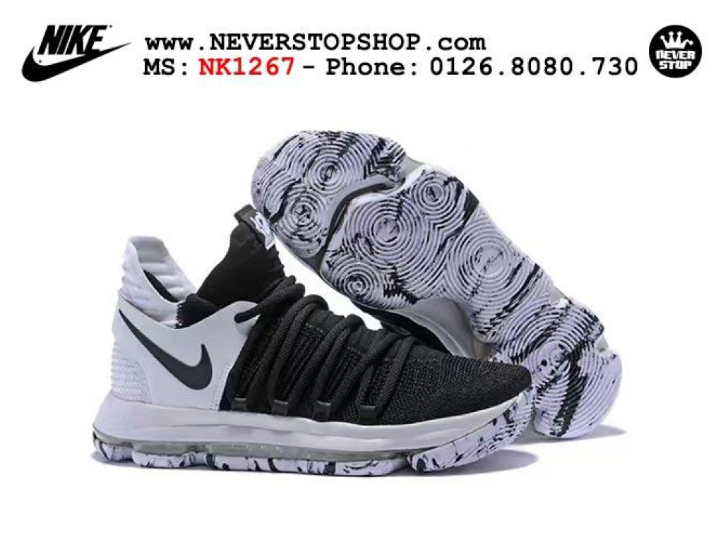 Nike kd outlet 10 black white