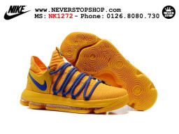 Giày Nike KD 10 EP Warrior Yellow nam nữ hàng chuẩn sfake replica 1:1 real chính hãng giá rẻ tốt nhất tại NeverStopShop.com HCM