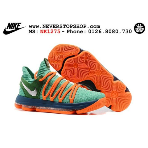 Nike KD 10 Green Orange