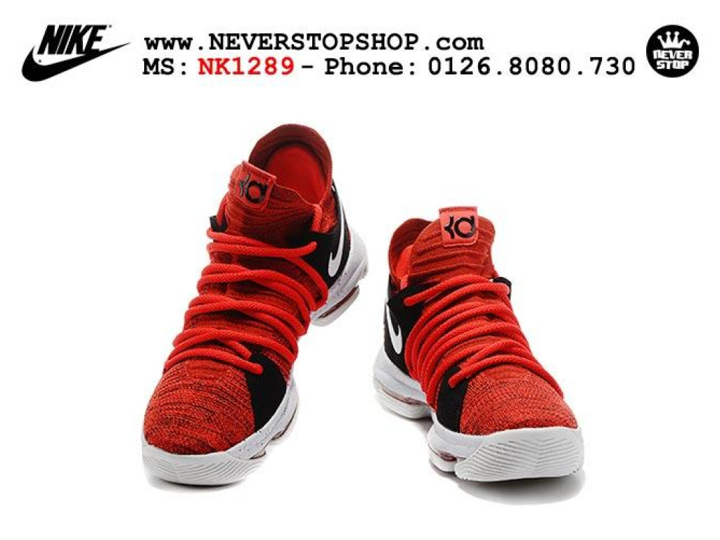 Giày Nike KD 10 Red Velvet nam nữ hàng chuẩn sfake replica 1:1 real chính hãng giá rẻ tốt nhất tại NeverStopShop.com HCM