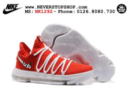 Giày Nike KD 10 Supreme Red nam nữ hàng chuẩn sfake replica 1:1 real chính hãng giá rẻ tốt nhất tại NeverStopShop.com HCM