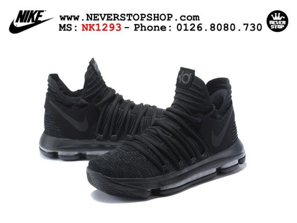 Giày Nike KD 10 Triple Black nam nữ hàng chuẩn sfake replica 1:1 real chính hãng giá rẻ tốt nhất tại NeverStopShop.com HCM