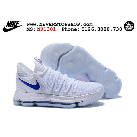 Nike KD 10 White Royal Blue