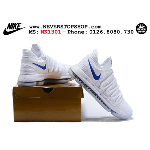 Nike KD 10 White Royal Blue