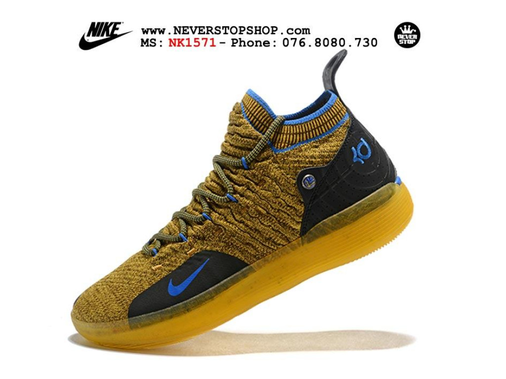 Giày Nike KD 11 Yellow Black nam nữ hàng chuẩn sfake replica 1:1 real chính hãng giá rẻ tốt nhất tại NeverStopShop.com HCM