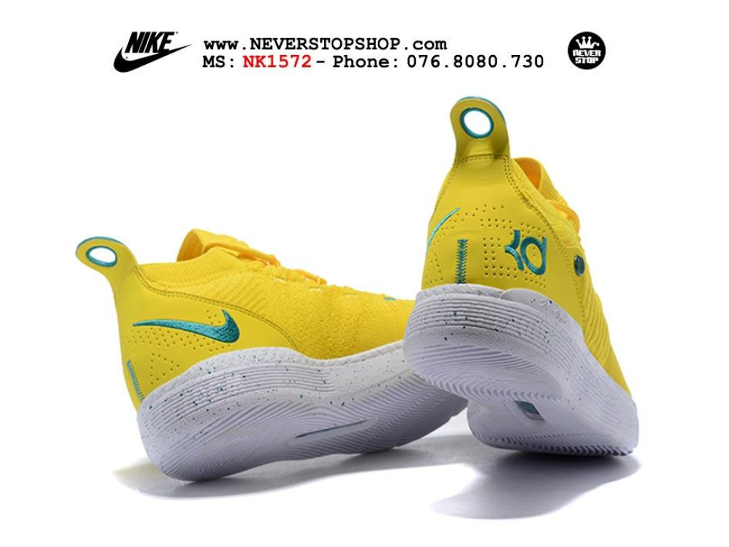 Giày Nike KD 11 Yellow White nam nữ hàng chuẩn sfake replica 1:1 real chính hãng giá rẻ tốt nhất tại NeverStopShop.com HCM