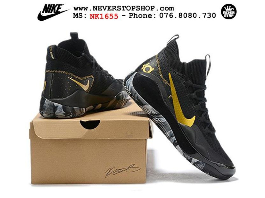 Giày Nike KD 12 Camo Black Gold nam nữ hàng chuẩn sfake replica 1:1 real chính hãng giá rẻ tốt nhất tại NeverStopShop.com HCM