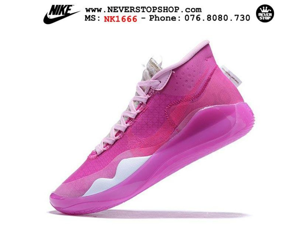 Giày Nike KD 12 Laser Fuchsia nam nữ hàng chuẩn sfake replica 1:1 real chính hãng giá rẻ tốt nhất tại NeverStopShop.com HCM