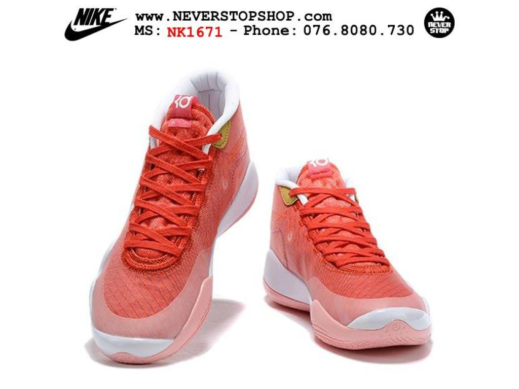 Giày Nike KD 12 Red White nam nữ hàng chuẩn sfake replica 1:1 real chính hãng giá rẻ tốt nhất tại NeverStopShop.com HCM